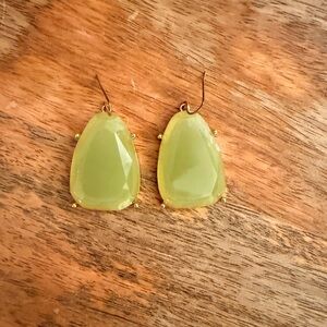 Elegant Green Drop Earrings